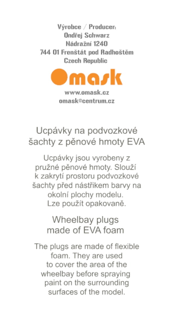 74819 1/48 Brewster Buffalo wheel bay plugs (for Tamiya)