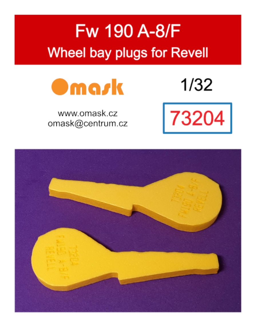 73204 1/32 Fw 190 A-8/F wheel bay plugs (for Revell)