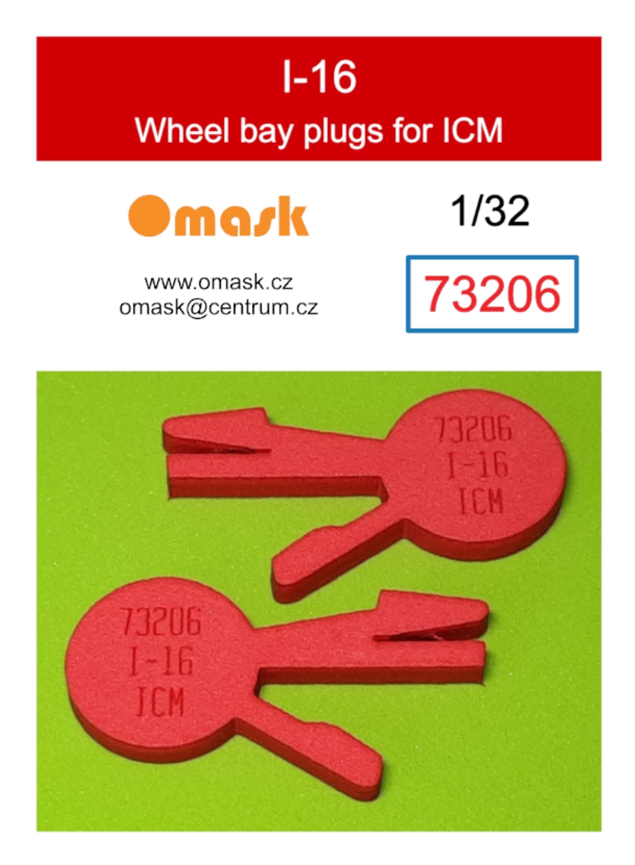 73206 1/32 I-16 wheel bay plugs (for ICM)