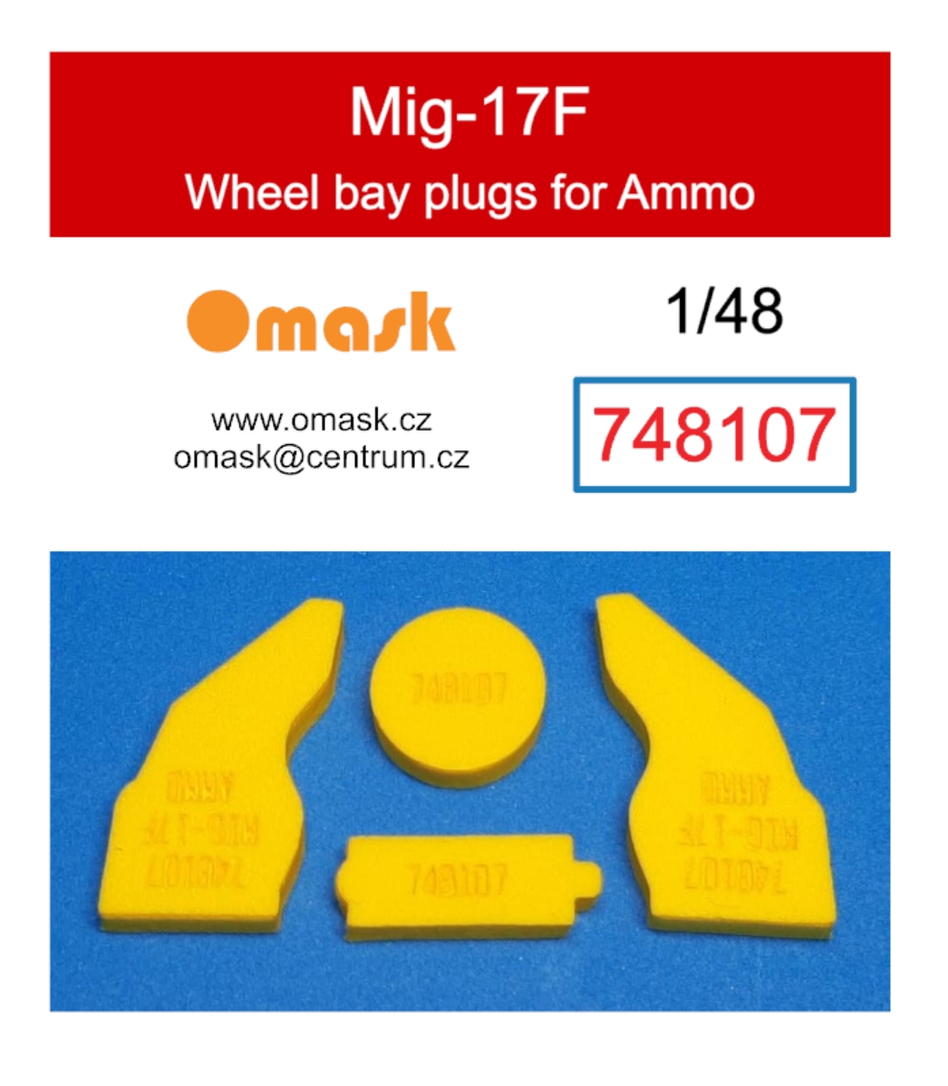 748107 1/48 Mig-17F wheel bay plugs (for Ammo)