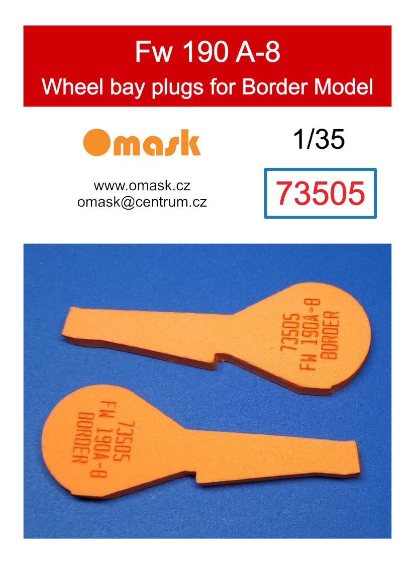 73505 1/35 Fw 190 A-8 wheel bay plugs (for Border Model)