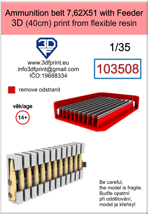 103508 1/35 ammunition belt 7,62x51