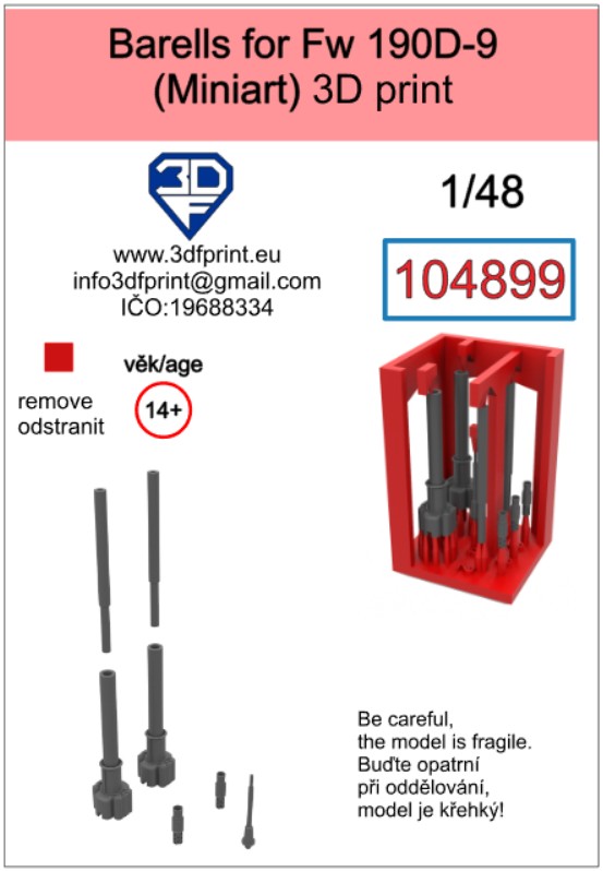 104899 1/48 Barrels for Fw 190D-9 (Miniart)