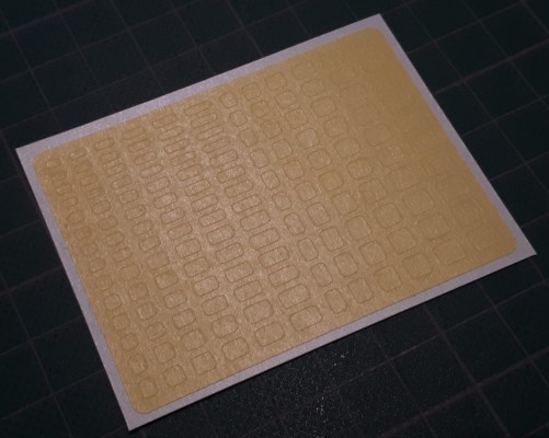 80006 Rectangles with round corners 2-5mm (yellow masking tape)