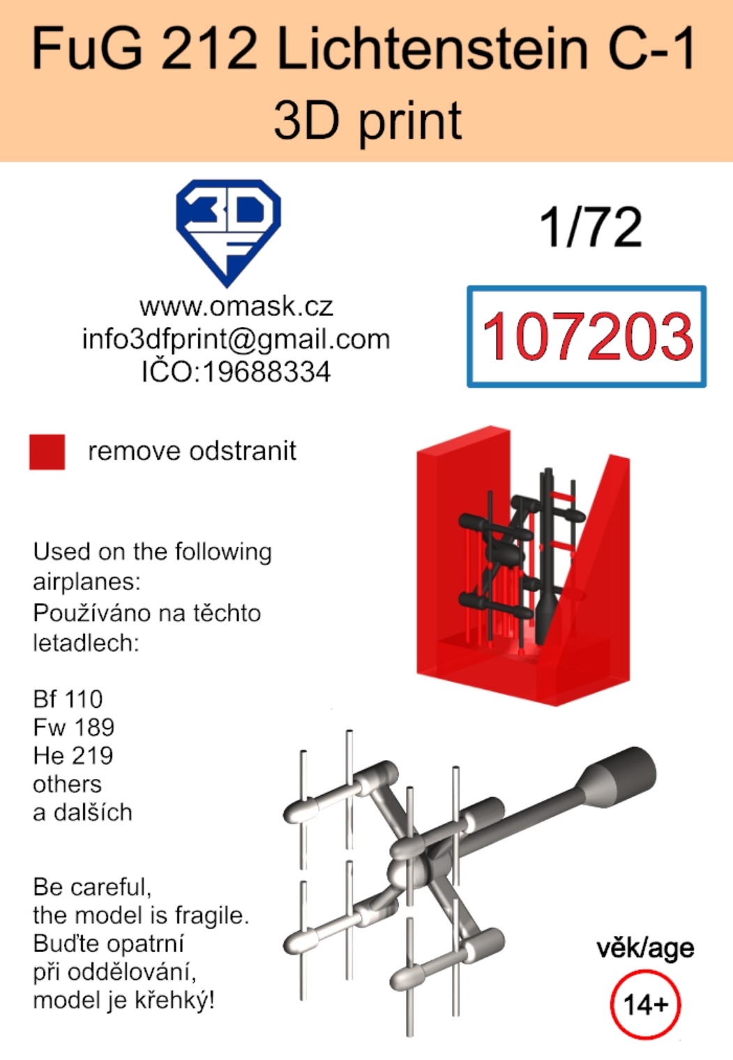 107203 1/72 FuG 212 Lichtenstein C-1 (3D print)