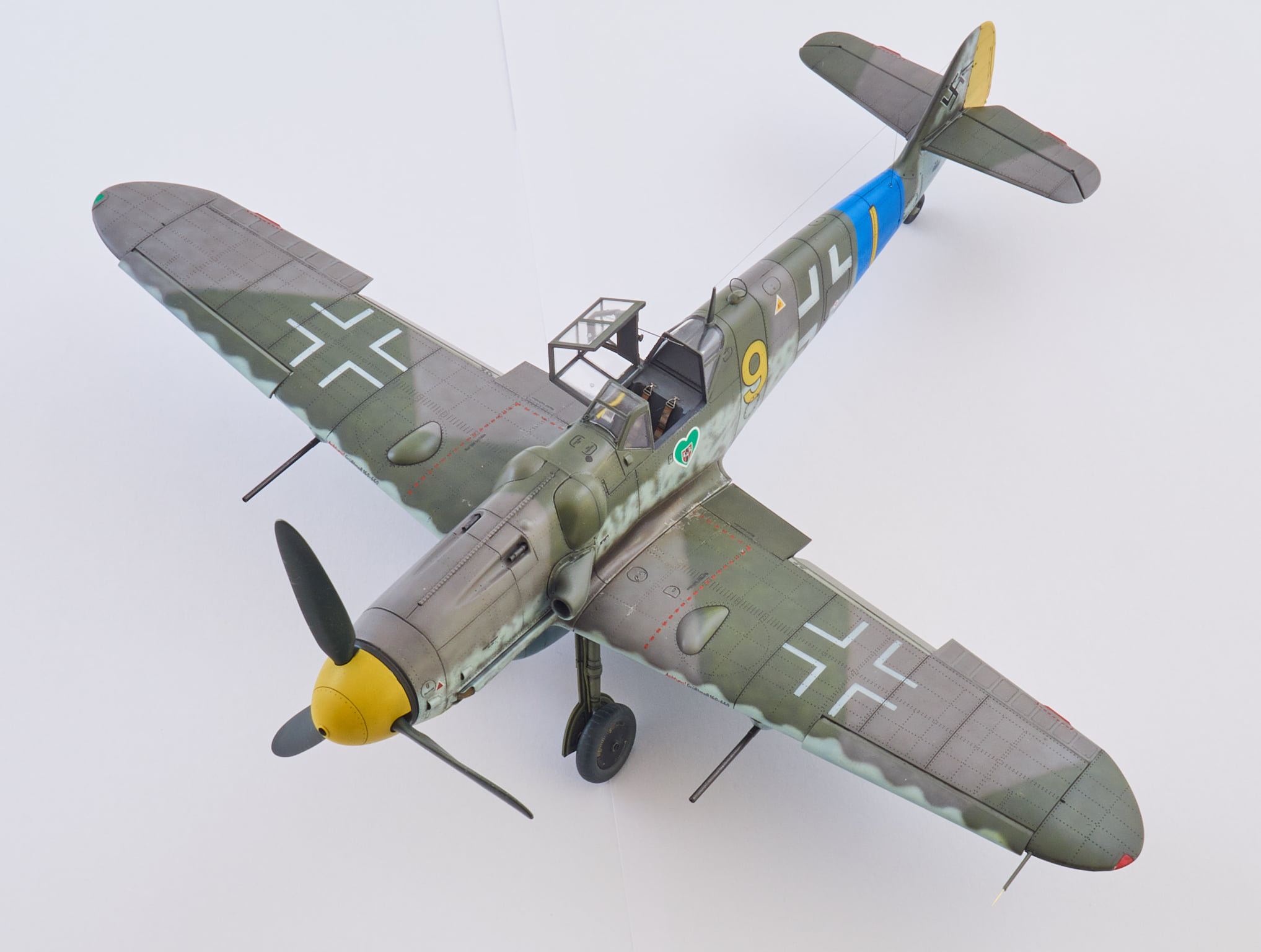 34027 1/48 JBf 109G-6 (yellow 9) for Eduard 11119 marking J