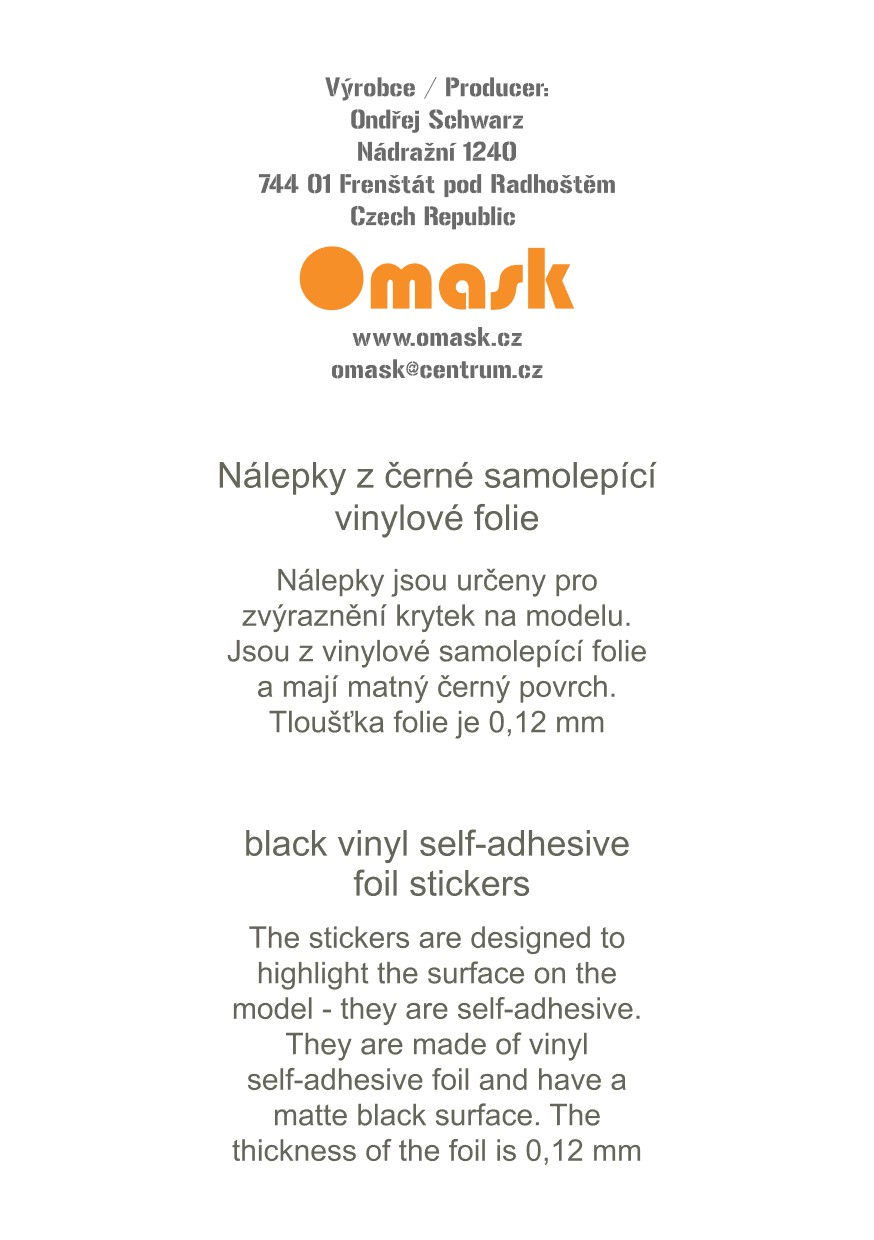 80094 Rectangles 2-5mm (Vinyl stickers)