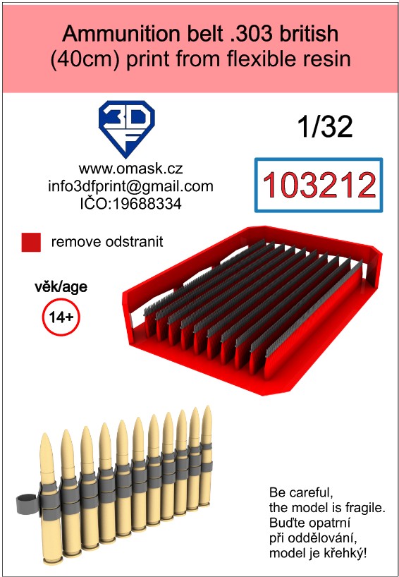 103212 1/32 Ammunition belt .303