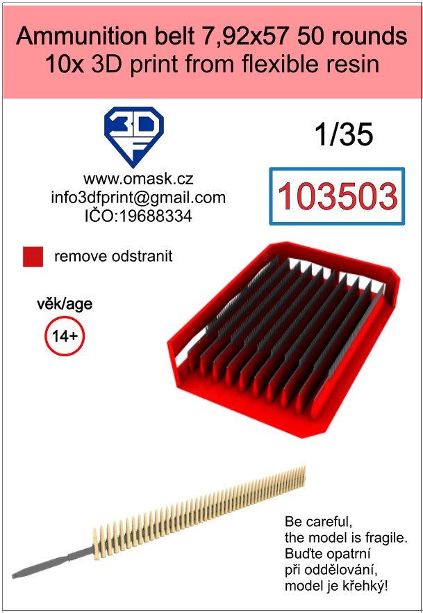 103503 1/35 Ammunition belt 7.92x57
