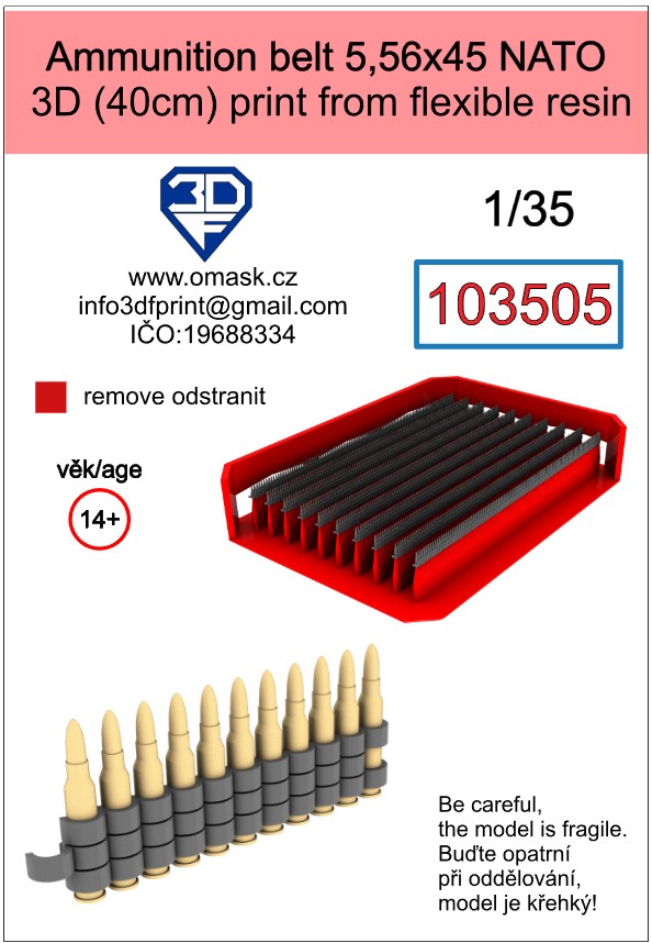 103505 1/35 Ammunition belt 5,56x45 NATO