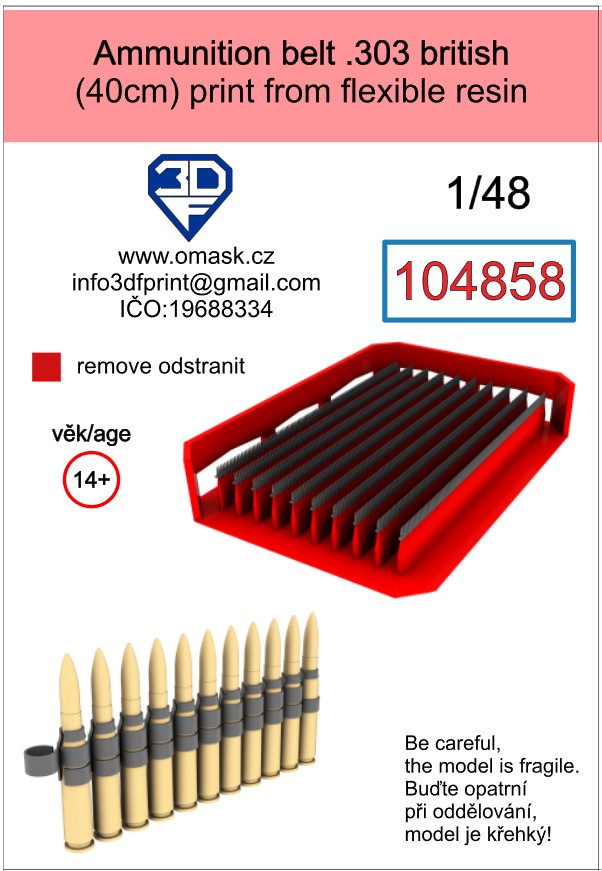 104858 1/48 Ammunition belt .303