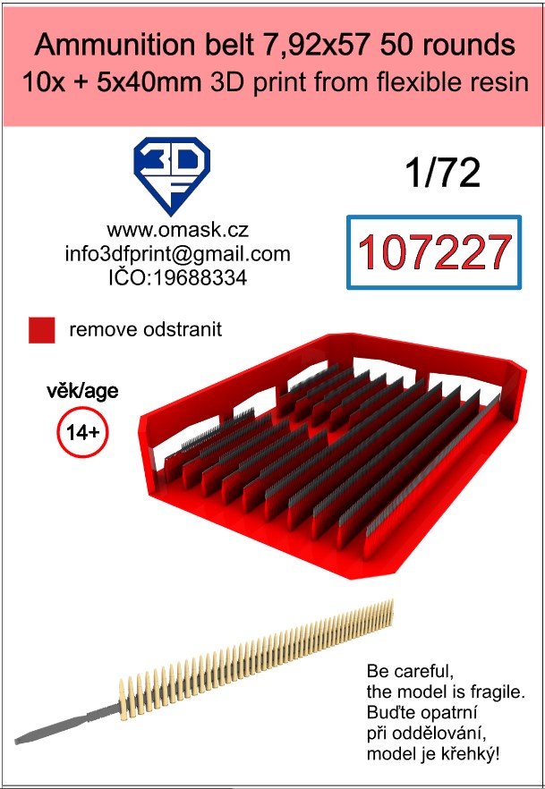 107227 1/72 Ammunition belt 7.92x57
