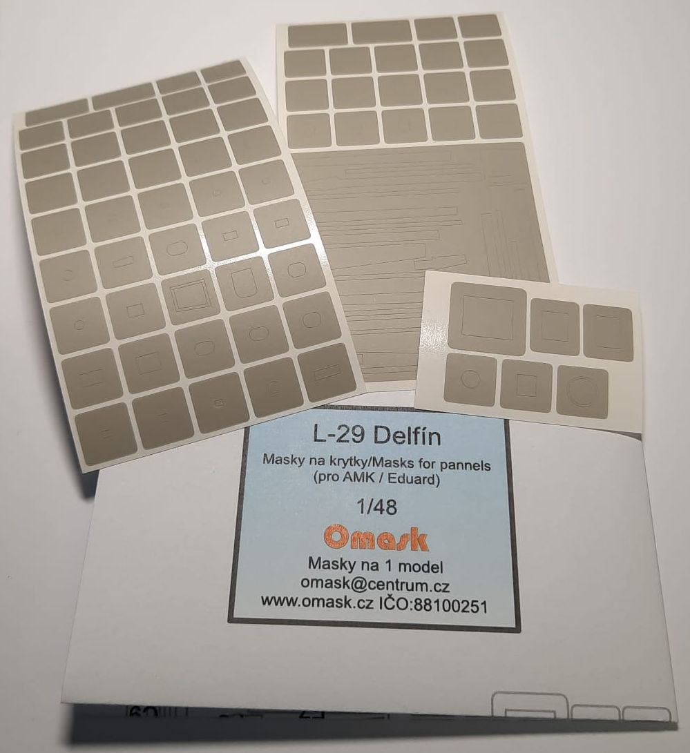 14008 1/48 L-29 Delfín masks for panels (for AMK/Eduard)