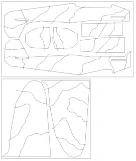 47005 1/72 Spitfire Mk.I camouflage surfaces (podle camo H Eduard 11143) 