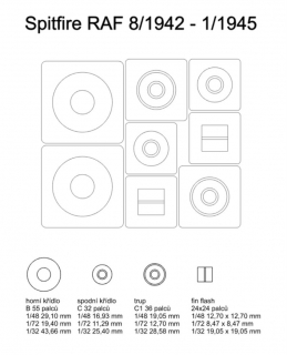 27033 1/72 Spitfire RAF late