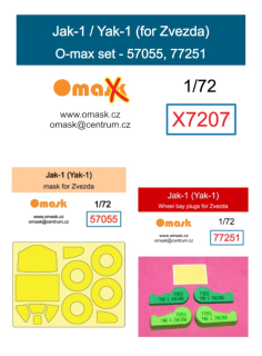 X7207 1/72 Jak-1 (Yak-1) O-max set (for Zvezda)