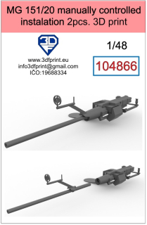 104866 1/48 MG 151/20 manually controlled instalation