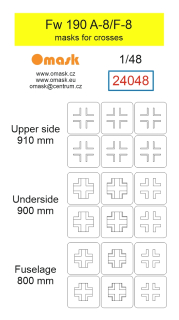 24048 1/48 Fw 190 A-8/F-8 masks for crosses