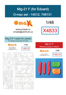 X4833 1/48 Mig-21F O-max set (for Eduard)