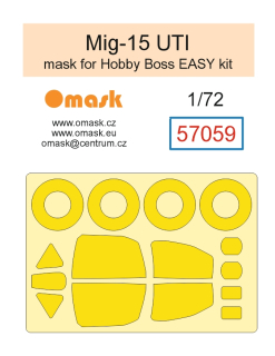 57059 1/72 Mig-15 UTI mask (for Hobby Boss Easy kit)