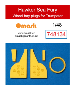 748134 1/48 Hawker Sea Fury wheel bay plugs (for Trumpeter)