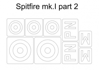 34014 1/48 Spitfire Mk.I part 2 (for Eduard 11143 kamo B)