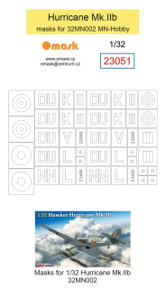 23051 1/32 Hurricane Mk.IIb masks (for 32MN002 MN-Hobby)