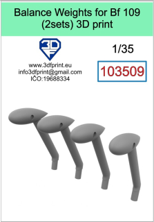 103509 1/35 Balance weights for Bf 109