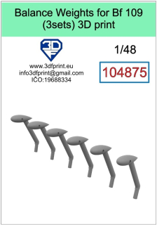 104875 1/48 Balance weights for Bf 109