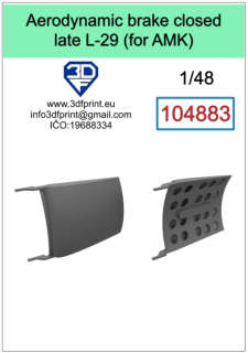 104883 1/48 aerodynamic brake closed late L-29 (AMK)