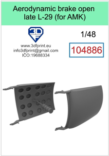 104886 1/48 aerodynamic brake open late L-29 (AMK)