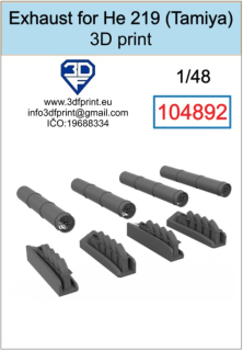 104892 1/48 Exhaust for He 219 (Tamiya)