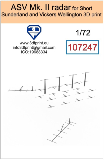107247 1/72 ASV Mk. II radar for Short Sunderland a Vickers Wellington