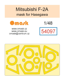 54097 1/48 Mitsubishi F-2A mask (for Hasegawa)