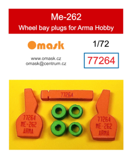 77264 1/72 Me-262 wheel bay plugs (for Arma Hobby)