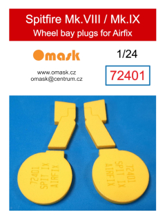 72401 1/24 Spitfire Mk.VIII / Mk.IX wheel bay plugs (for Airfix)