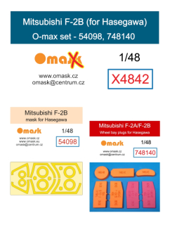 X4842 1/48 Mitsubishi F-2B O-max set (for Hasegawa)