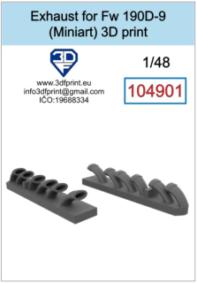 104901 1/48 Exhaust for Fw 190D-9 (Miniart)