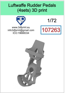 107263 1/72 Luftwaffe rudder pedals (4sets)