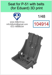 104914 1/48 seat for P-51 with belts (Eduard) variant 1