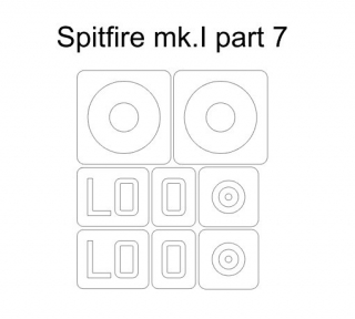 34019 1/48 Spitfire Mk.I part 7 (for Eduard 11143 kamo D)