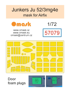 57079 1/72 57079 1/72 Junkers Ju 52/3mg4e mask (for Airfix)