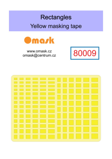 80009 Rectangles 2-5mm (yellow masking tape)