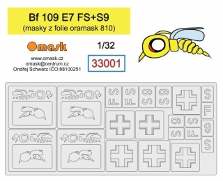 33001 1/32 Bf 109 E7 (S9+FS)