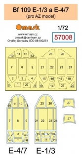 57008 1/72 Bf 109 E-1/3 a E-4/7 (AZ)
