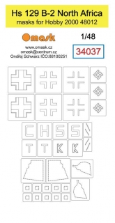 34037 1/48 Hs 129 B-2 North Africa (for Hobby 2000 48012)