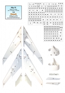 14009 1/48 Mig-19 masks for panels (for Trumpeter/Eduard)