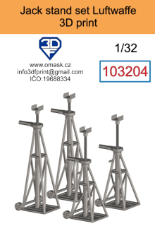 103204 1/32 Jack stand set Luftwaffe (3D print)