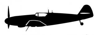sticker Bf 109 G-6/AS (15cm black)