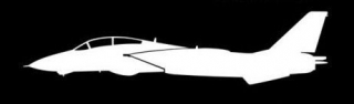 sticker F-14 Tomcat (15cm white)